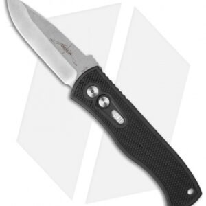 Emerson Pro-Tech CQC7-A Spear Point Auto Knife w/ Knurl (3.25" Stonewash Plain)