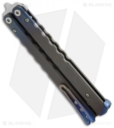 Pro-Tech FlyFather Balisong Butterfly Knife BB Fade + Random Clip (Stonewash) - Image 2