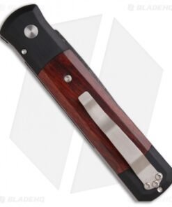 Alternative view of Pro-Tech Custom Godfather Automatic Knife Black w/ Cocobolo (4" Damascus)