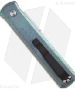 Alternative view of Protech Custom Titanium Godfather Automatic Knife (4" Hand Satin)