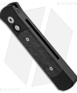 Alternative view of Pro-Tech Godson Automatic Knife Marbled Carbon Fiber (3.15" Black) 705-M