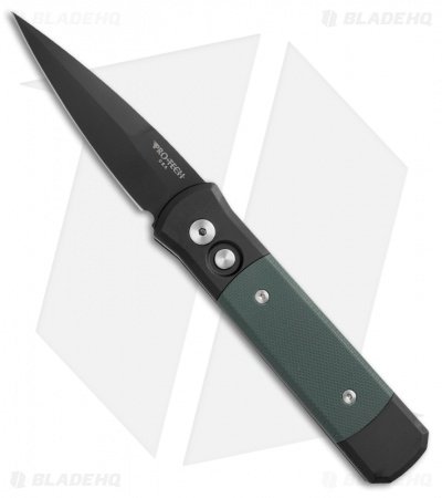 Pro-Tech Godson Automatic Knife Green G-10 (3.15" Black)