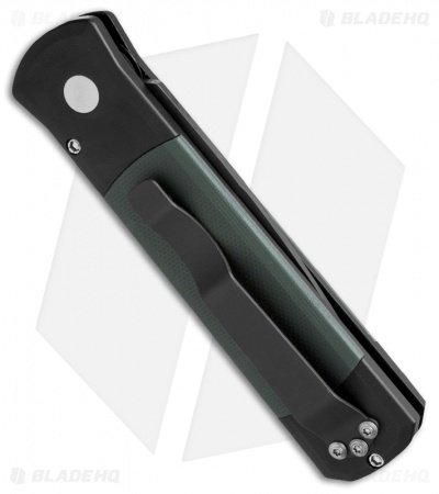 Pro-Tech Godson Automatic Knife Green G-10 (3.15" Black) - Image 2