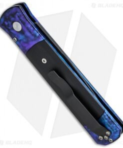 Alternative view of Pro-Tech Godfather Blue Jazz Automatic Knife Black G-10 (4" Black) 909BT
