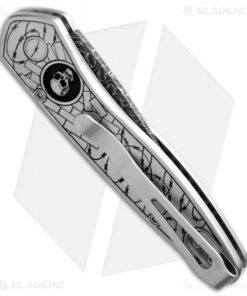 Alternative view of Pro-Tech Half-Breed Ultimate Skull Steel Custom Automatic Knife (1.95" Damascus)