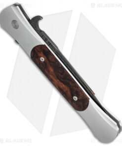 Alternative view of Pro-Tech Large Don Custom Automatic Knife Desert Ironwood (4.5" Damascus)