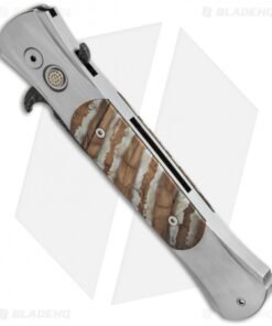 Alternative view of Pro-Tech Large Don Steel Custom Automatic Knife Mastodon (4.5" Damascus)