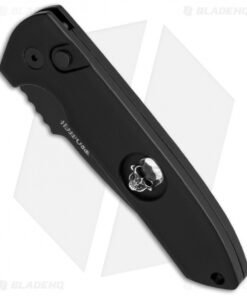 Alternative view of Pro-Tech Les George Rockeye Skull Automatic Knife Patterned (3.375" Black)