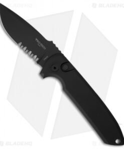 Pro-Tech Les George Rockeye Automatic Knife (3.375" Black Serr)