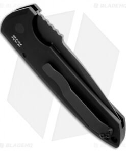 Alternative view of Pro-Tech Les George Proto Rockeye Automatic Knife Knurled (3.375" Black Serr)