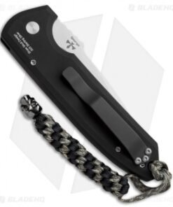 Alternative view of Pro-Tech Les George Rockeye Skull Automatic Knife Knurled (3.375" Stonewash)