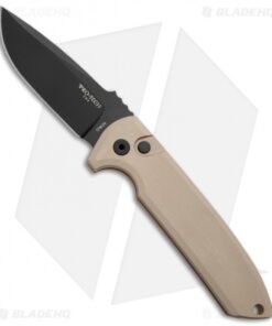 Pro-Tech Les George Rockeye Automatic Knife Desert Tan (3.375" Black)