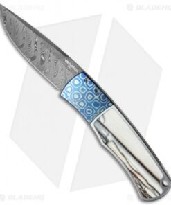 Pro-Tech Magic BR-1 "Whiskers" Custom Automatic Mastodon/Moku-Ti (Damascus)