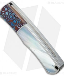 Alternative view of Pro-Tech Magic BR-1 "Whiskers" Custom Steel Knife MOP/Moku-Ti (Damascus)