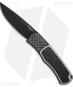 Pro-Tech Magic BR-1 "Whiskers" Custom SS Knife Two-Tone/CF (3.1" Black) BR-1.26
