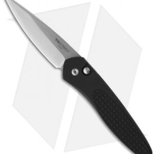 Protech Newport Ltd. Automatic Knife Super Grip Black G-10 (3" Stonewash) 3441