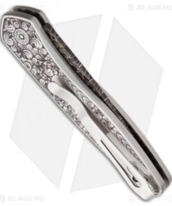 Alternative view of Pro-Tech Ultimate Custom Newport Automatic Knife Gold Lip Pearl (3" Damascus)
