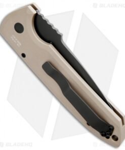 Alternative view of Pro-Tech Les George Rockeye Automatic Knife Desert Tan (3.375" Black)
