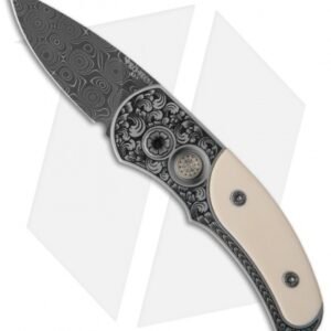 Pro-Tech Runt J4 Ultimate Custom Steel Automatic Knife w/ Ivory (1.94" Damascus)