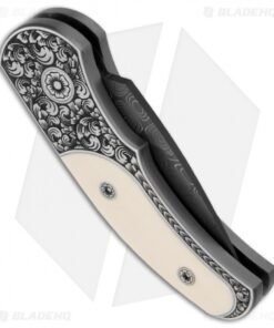 Alternative view of Pro-Tech Runt J4 Ultimate Custom Steel Automatic Knife w/ Ivory (1.94" Damascus)