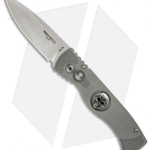Pro-Tech TR-2.63 Skull Gray Tactical Response Automatic Knife (3" Satin)