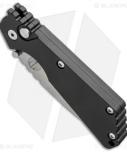 Alternative view of Strider + Pro-Tech SnG Automatic Knife Solid Black Aluminum (3.5" SW Serr) 2402