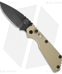 Strider + Pro-Tech SnG Automatic Knife Desert Tan Knurled w/Safety (3.5" Black)