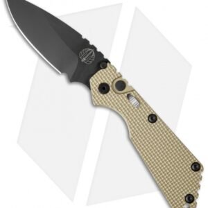 Strider + Pro-Tech SnG Automatic Knife Desert Tan Knurled w/Safety (3.5" Black)