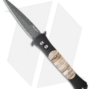 Pro-Tech The Don Automatic Knife Mastodon Tooth (3.5" Damascus) 1701-MT