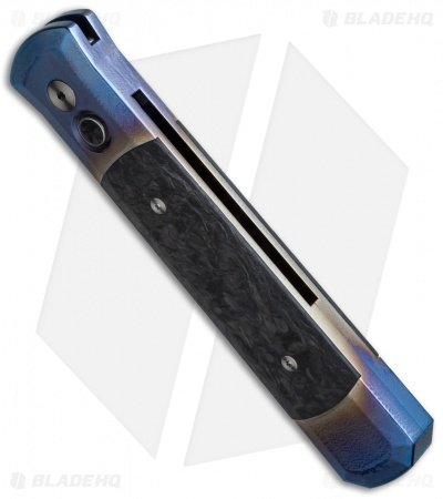 Pro-Tech Godfather Custom Automatic Knife Color Fade Ti/CF (4" Satin) - Image 2