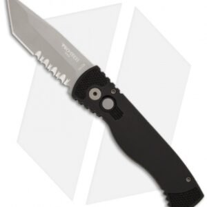 Pro-Tech TR-1.2 Tactical Response Tanto Automatic Knife (3" Bead Blast Serr)