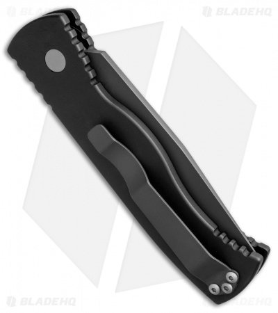 Pro-Tech TR-1.4S Tactical Response Tanto Automatic Knife (3" Black Serr) - Image 3