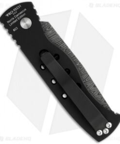 Alternative view of Protech TR-1 Limited Edition Damascus Automatic Knife (3" Tanto) #23 of 30