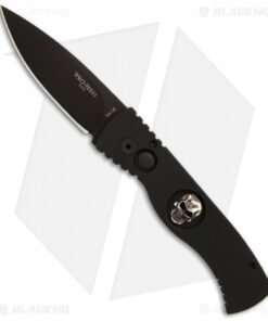 Protech TR-2 Skull SWAT Tactical Response Automatic Knife (3" Black)