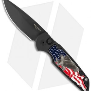 Pro-Tech TR-3 Shaw Eagle Automatic Knife (3.5" Black)