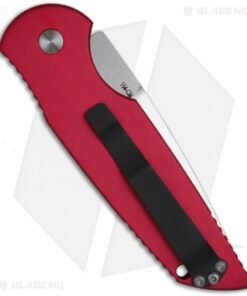 Alternative view of Pro-Tech Tactical Response 3 Dark Red Automatic Knife (3.5" Satin Plain) TR-3
