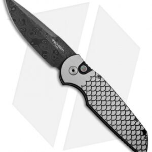 Pro-Tech TR-3 Fish Scale Custom Tactical Response Automatic (3.5" Damascus)