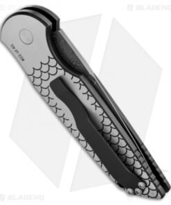 Alternative view of Pro-Tech TR-3 Fish Scale Custom Tactical Response Automatic (3.5" Damascus)