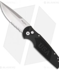 Pro-Tech Tactical Response TR-3 USA Handle (3.5" Stonewash Serr) #2