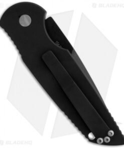Alternative view of Pro-Tech Tactical Response TR-3 Automatic Knife w/Grooves (3.5" Black) BT