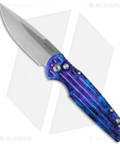 Pro-Tech TR-3 Tactical Response Knife Blue Jazz + Grooves (3.5" Stonewash) J1