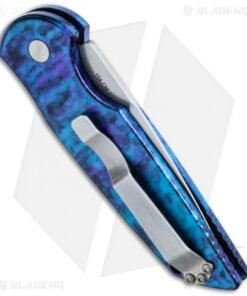 Alternative view of Pro-Tech TR-3 Tactical Response Knife Blue Jazz + Grooves (3.5" Stonewash) J1