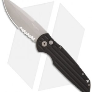 Pro-Tech Tactical Response III Black TR-3 PS w/ Grooves (3.5" Bead Blast Serr)