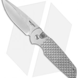 Pro-Tech TR-3 Steel Custom Automatic Knife Fish Scale (3.5" Polish)