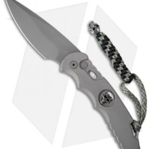 Protech TR-4 Skull Automatic Knife Gray (4" Bead Blast) TR-4.59