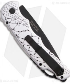 Alternative view of Pro-Tech Razor Wire Skull TR-4 Automatic Knife (4" Black) Limited Edition