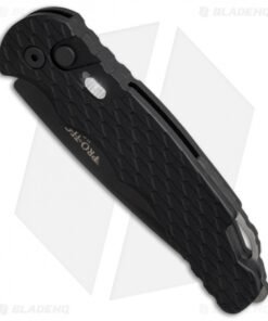 Alternative view of Pro-Tech TR-4.F3 Tactical Response 4 Automatic Knife Feather Grip (4" Black D2)