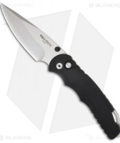 Pro-Tech TR-4 Tactical Response Button Lock Manual Knife (4" Stonewash) TR-4MA.1