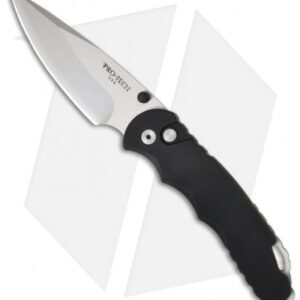 Pro-Tech TR-4 Tactical Response Button Lock Manual Knife (4" Stonewash) TR-4MA.1