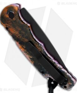 Alternative view of Pro-Tech TR-4 Skull Automatic Knife Lava Splash (4" Black) TR-4.64